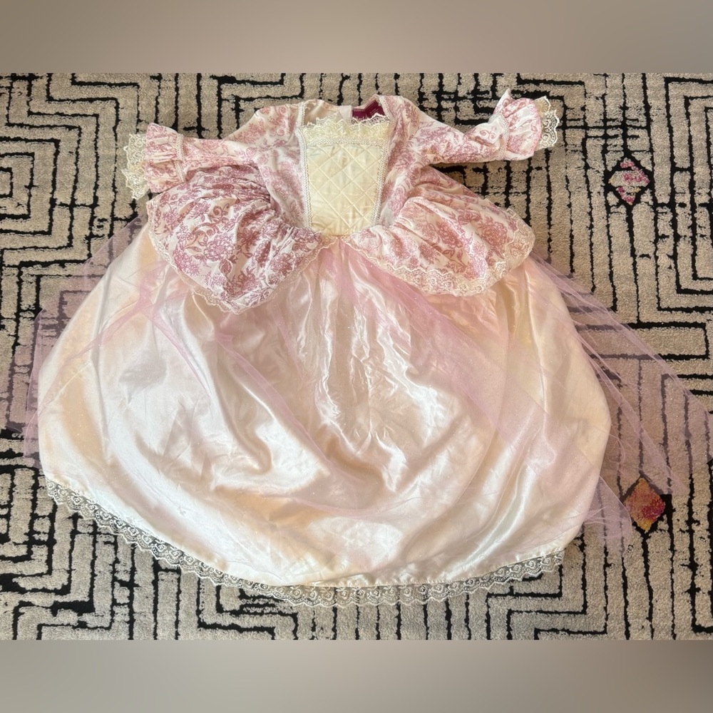 Marie Antoinette Queen Princess Deluxe Girls Kids Boutique Gown Costume Sz S